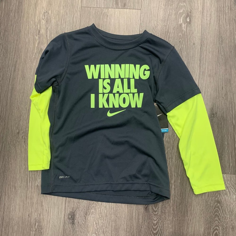 NWT Nike Dri-Fit long sleeve shirt size 7 Youth